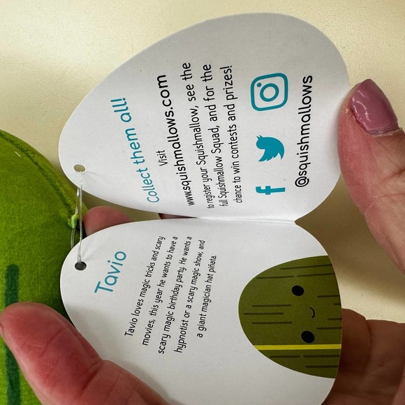 Squishmallows Tavio Green Banana Leaf Tamale 7” Collectible  Original Kellytoy - Picture 3 of 4